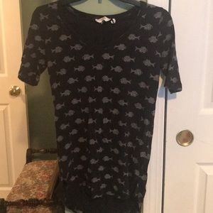 Black (fish pattern) shirt